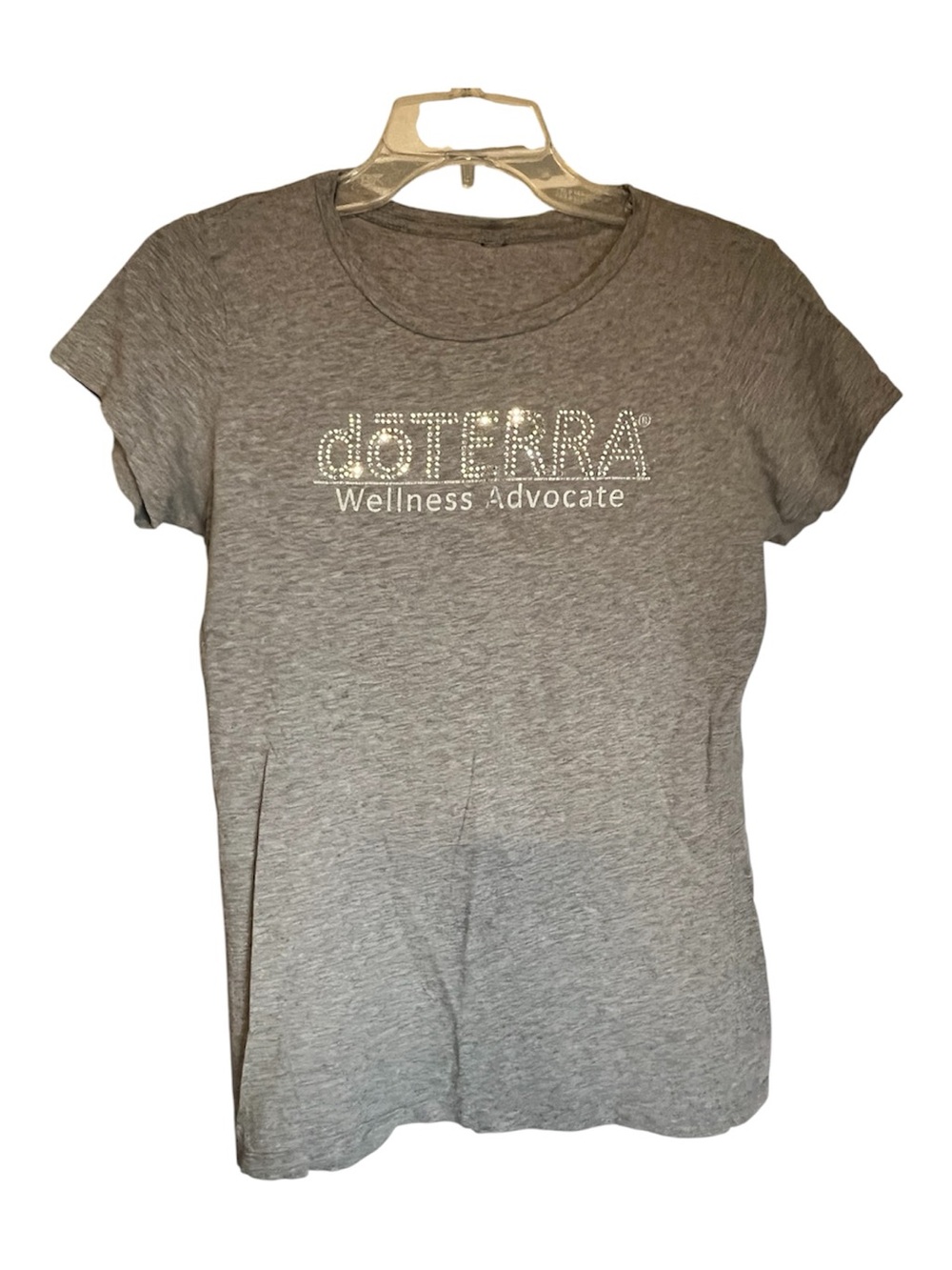 Doterra Gray Studded Wellness Advocate Short Sleeve Tee